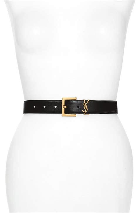 ysl belt womens black|ysl belt outlet.